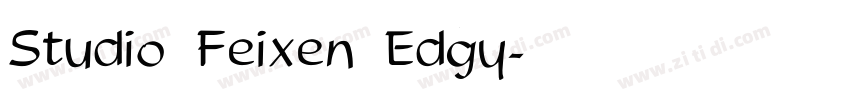Studio Feixen Edgy字体转换